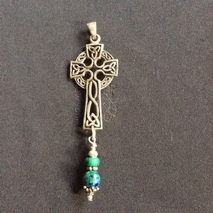 Sterling silver Celtic cross